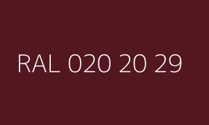 Color RAL 020 20 29