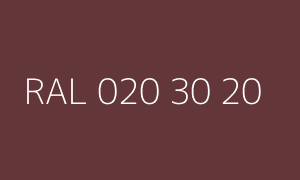 Color RAL 020 30 20