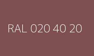 Color RAL 020 40 20