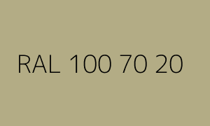 Color RAL 100 70 20