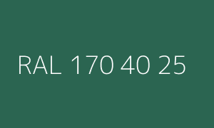Color RAL 170 40 25