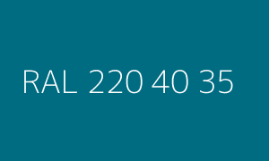 Color RAL 220 40 35