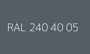 Color RAL 240 40 05