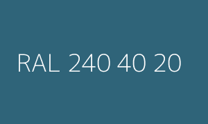 Color RAL 240 40 20