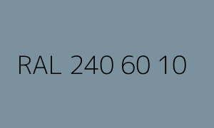 Color RAL 240 60 10