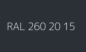 Color RAL 260 20 15