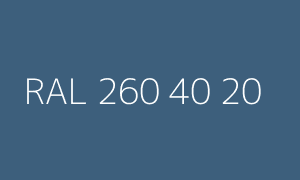 Color RAL 260 40 20