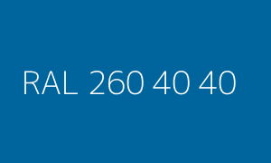 Color RAL 260 40 40