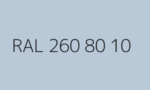 Color RAL 260 80 10