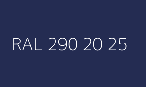 Color RAL 290 20 25