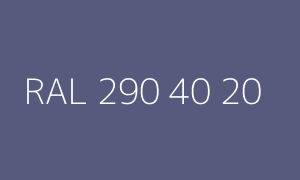 Color RAL 290 40 20