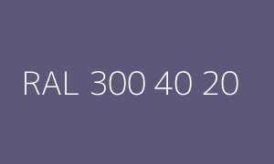 Color RAL 300 40 20