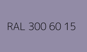 Color RAL 300 60 15