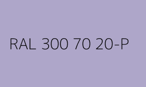 Color RAL 300 70 20-P