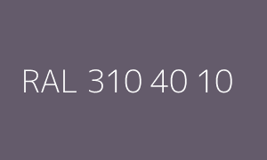 Color RAL 310 40 10