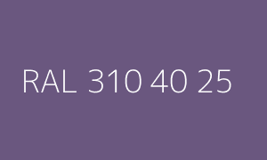Color RAL 310 40 25