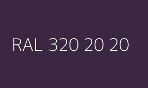 Color RAL 320 20 20