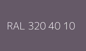 Color RAL 320 40 10