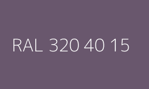 Color RAL 320 40 15