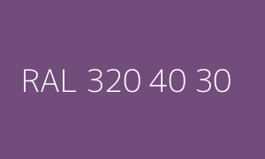 Color RAL 320 40 30