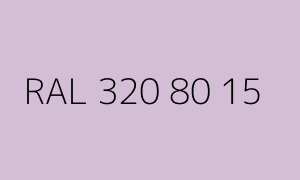 Color RAL 320 80 15