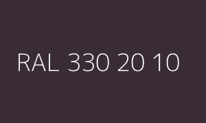 Color RAL 330 20 10