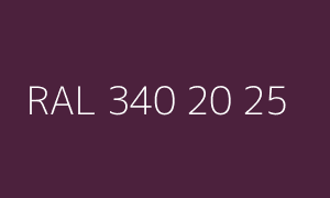 Color RAL 340 20 25