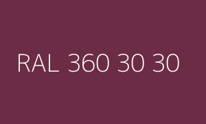 Color RAL 360 30 30