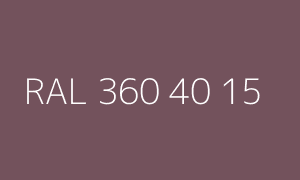 Color RAL 360 40 15