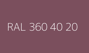 Color RAL 360 40 20
