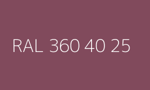 Color RAL 360 40 25