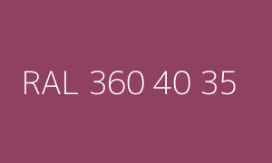 Color RAL 360 40 35