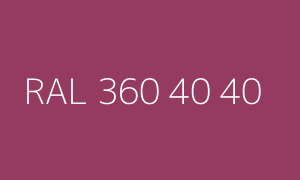 Color RAL 360 40 40