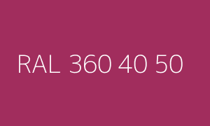 Color RAL 360 40 50