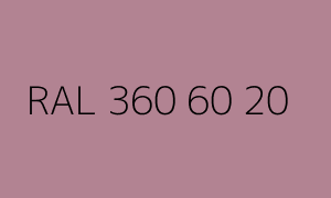 Color RAL 360 60 20
