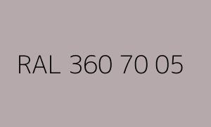 Color RAL 360 70 05