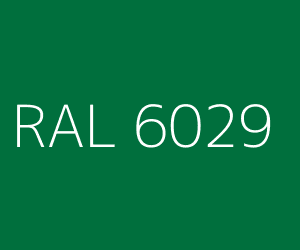 Color RAL 6029 MINT GREEN