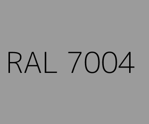 Color RAL 7004 SIGNAL GREY