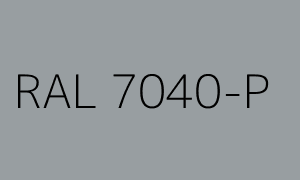 Color RAL 7040-P