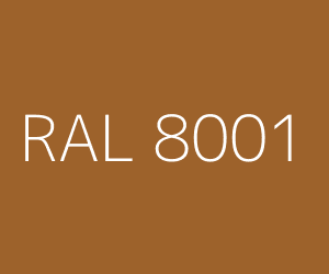 Color RAL 8001 OCHRE BROWN