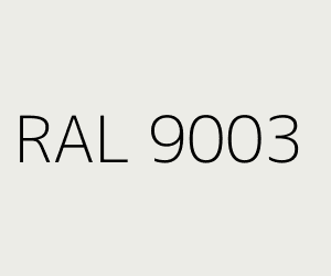 Color RAL 9003 SIGNAL WHITE